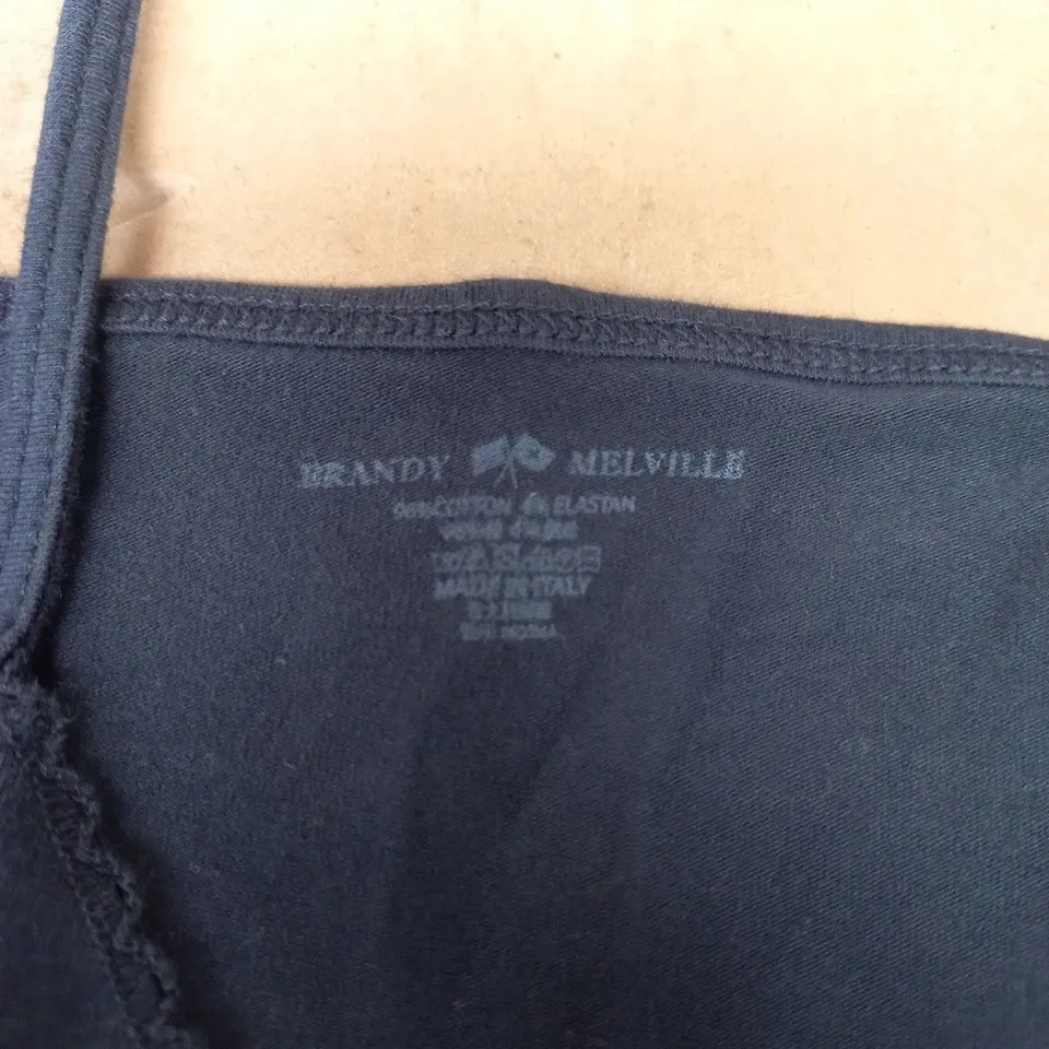 BRANDY MELVILLE NAVY SLIP DRESS WITH THIN STRAPS – WOMEN