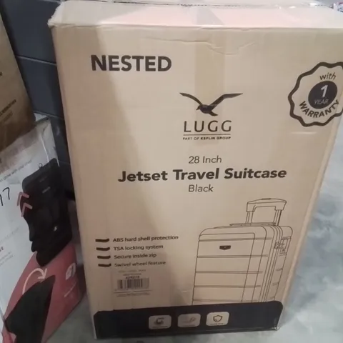 BOXED LUGG - 28INCH JETSET TRAVEL SUITCASE BLACK