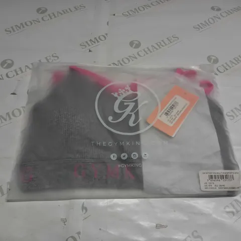 BAGGED GYMKING INTENTION MULTI RIB SPORTS BRA SIZE 10/12