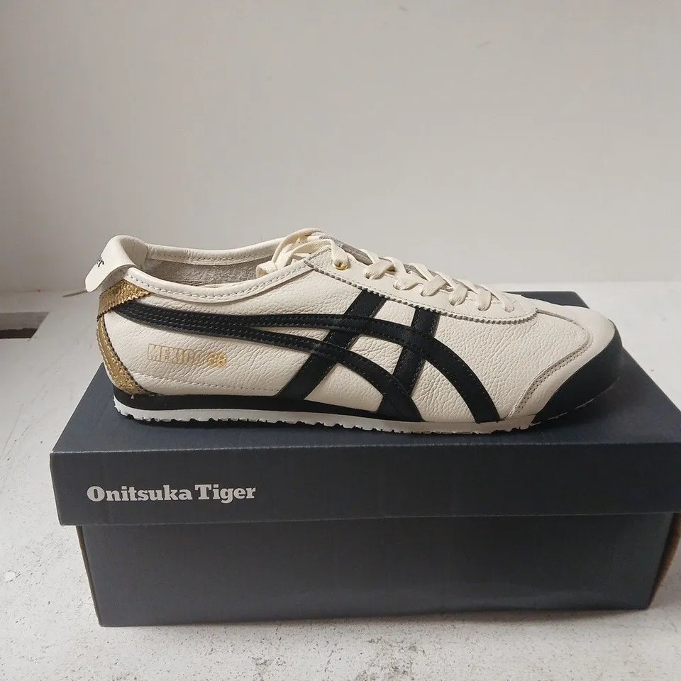 ONITSUKA TIGER MEXICO 66 CREAM BLACK UK 7 BOXED