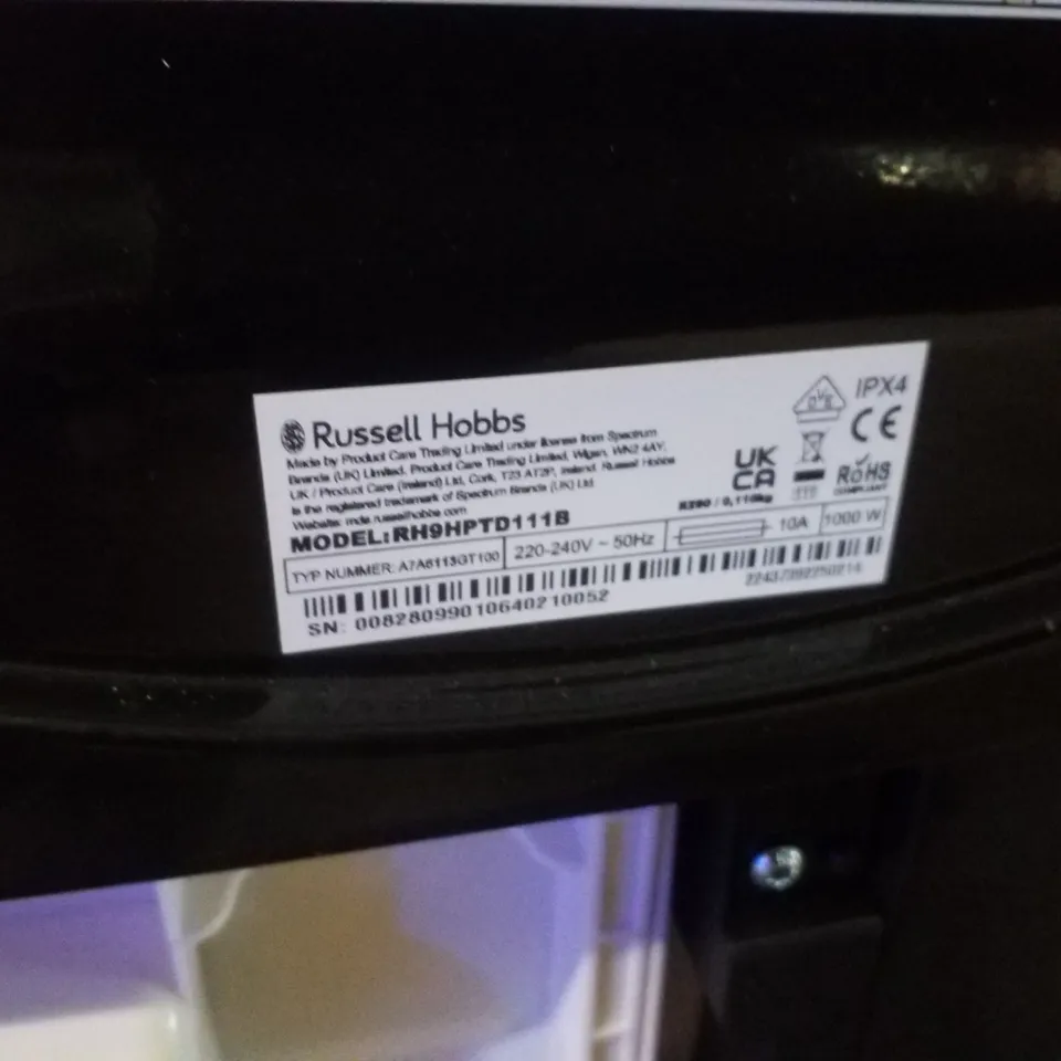 RUSSELL HOBBS RH9HPTD111B 11 SERIES 9KG HEAT PUMP TUMBLE DRYER - BLACK