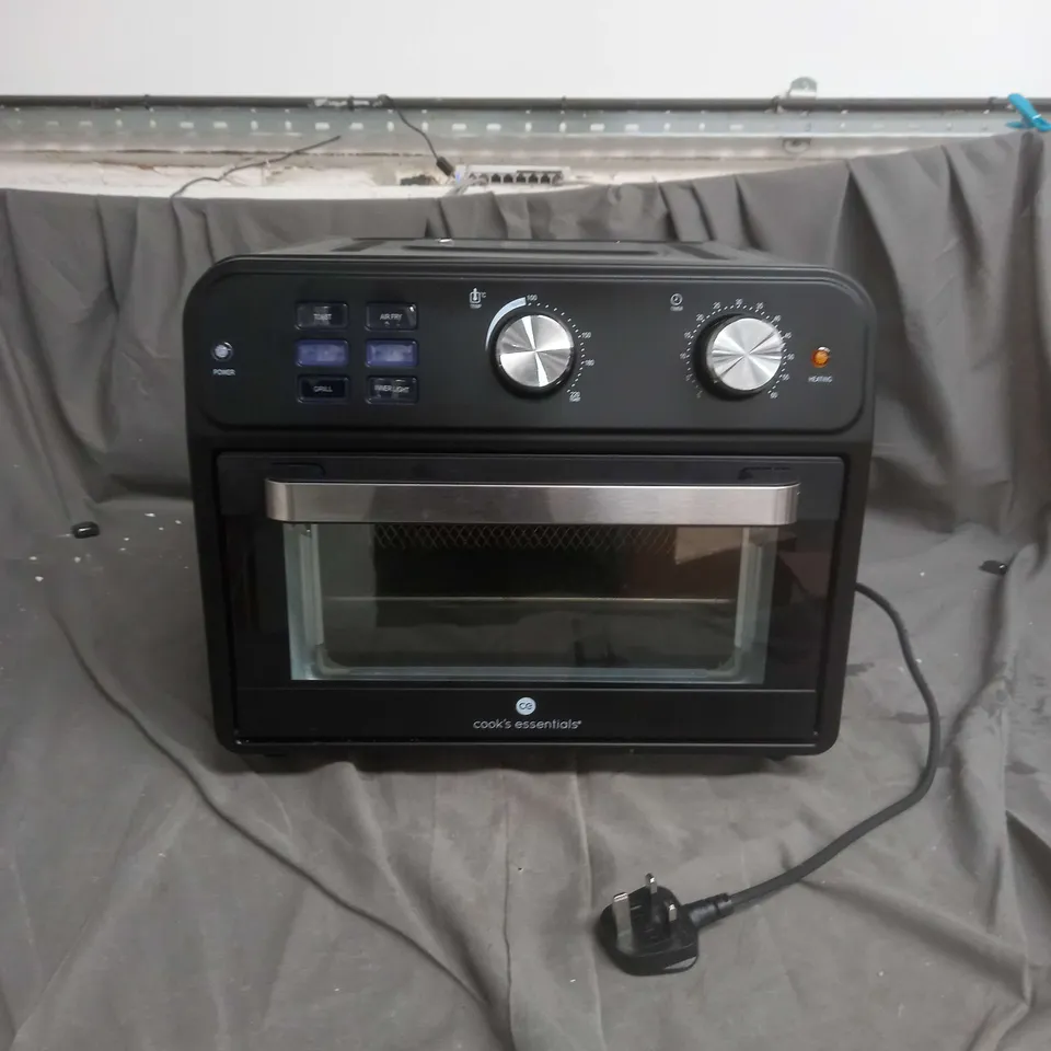 BOXED COOK'S ESSENTIAL 21-LITRE AIRFRYER OVEN IN BLACK