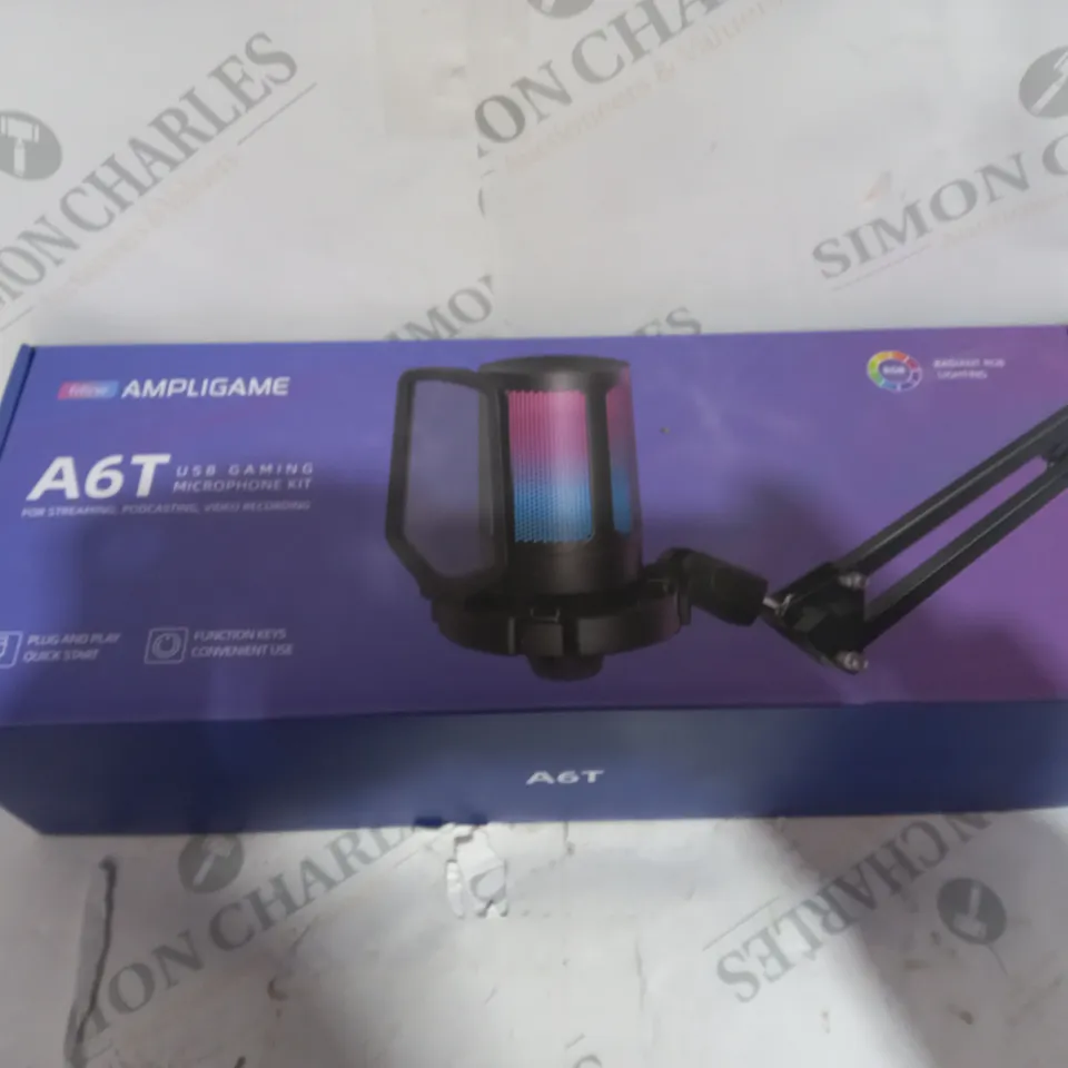AMPLIGAME A6T USB GAMING MICROPHONE KIT 