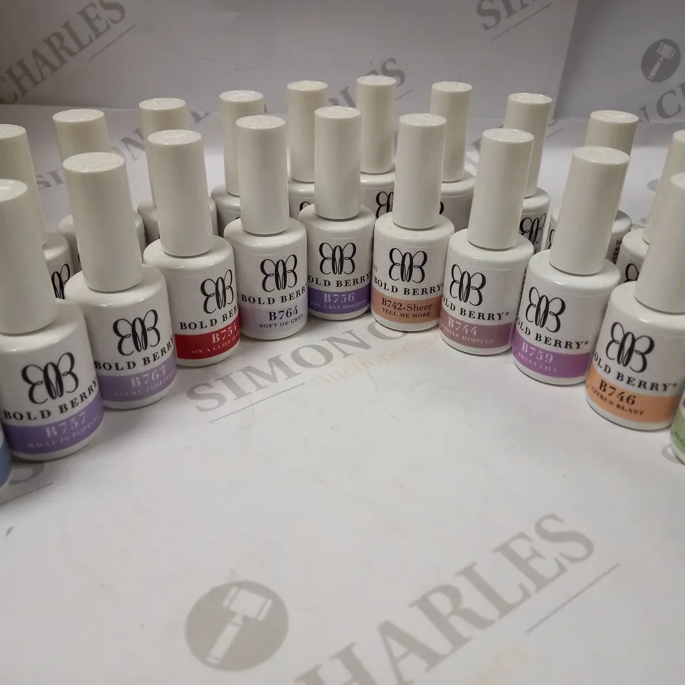 BOLD BERRY GEL POLISH BUMPER COLOUR ASSORTMENT 