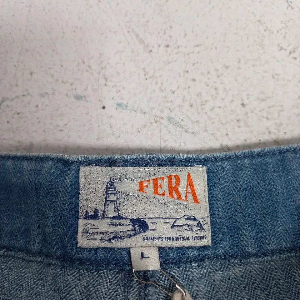 FERA UNIFORM TROUSER – DENIM HERRINGBONE, UK SIZE L