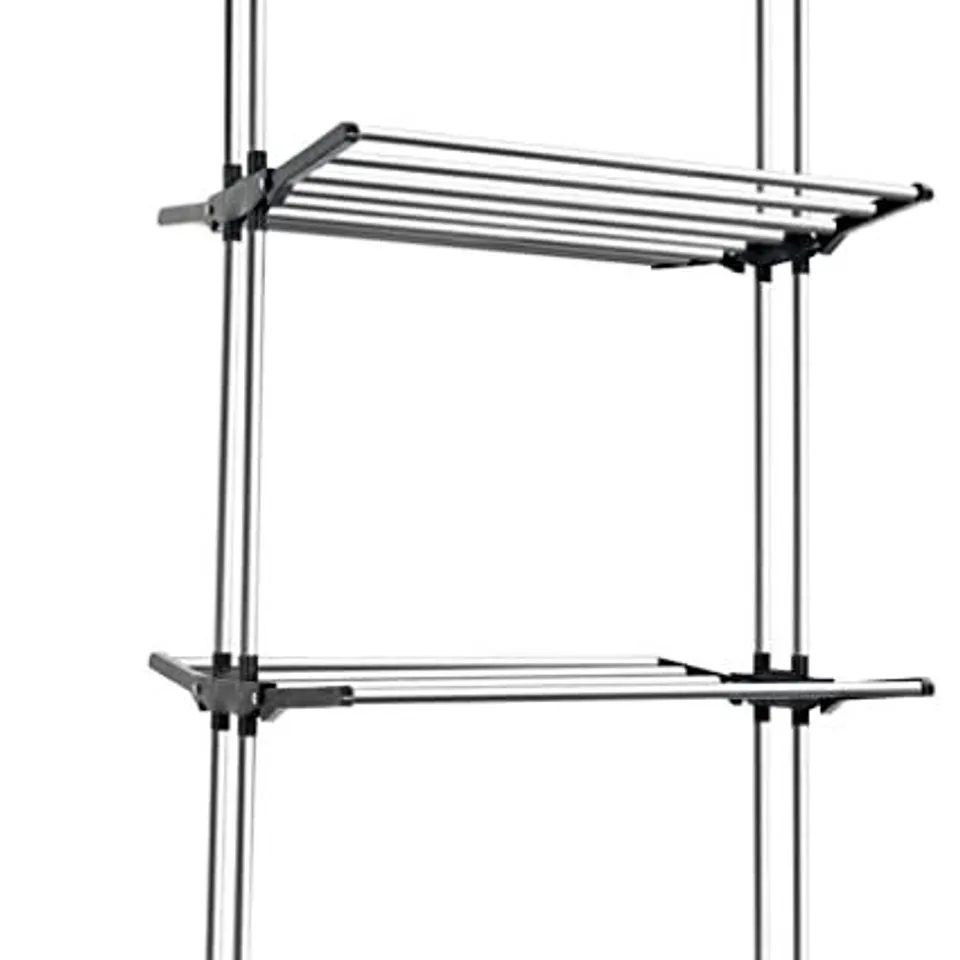 BOXED FOLDING DRYING RACK , GREY 