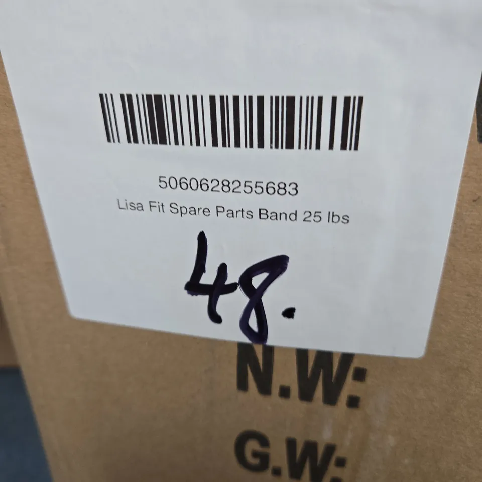 APPROXIMATELY 40 LISA FIT SPARE PARTS BAND 25LB/11.4KG – PINK FABRIC-COVERED RESISTANCE BANDS