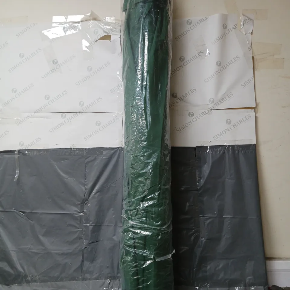 UNBOXED GREEN PARASOL - LENGTH UNSPECIFIED - COLLECTION ONLY