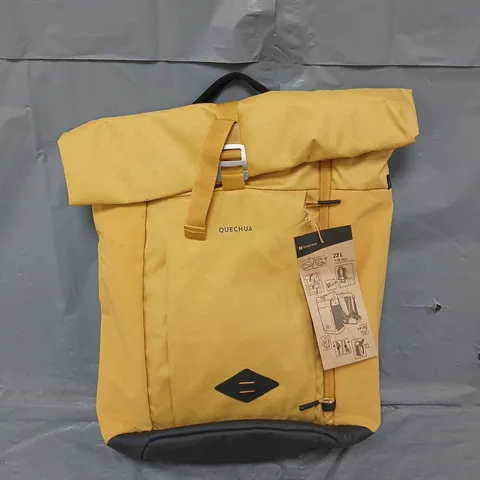 QUECHUA BUCKET BAG 23L - MUSTARD
