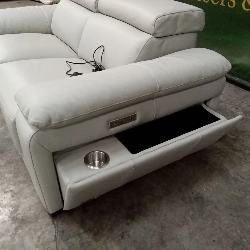 QUALITY DESIGNER ITALIAN MADE VERONA 2 SEATER LEATHER POWER RECLINER SOFA