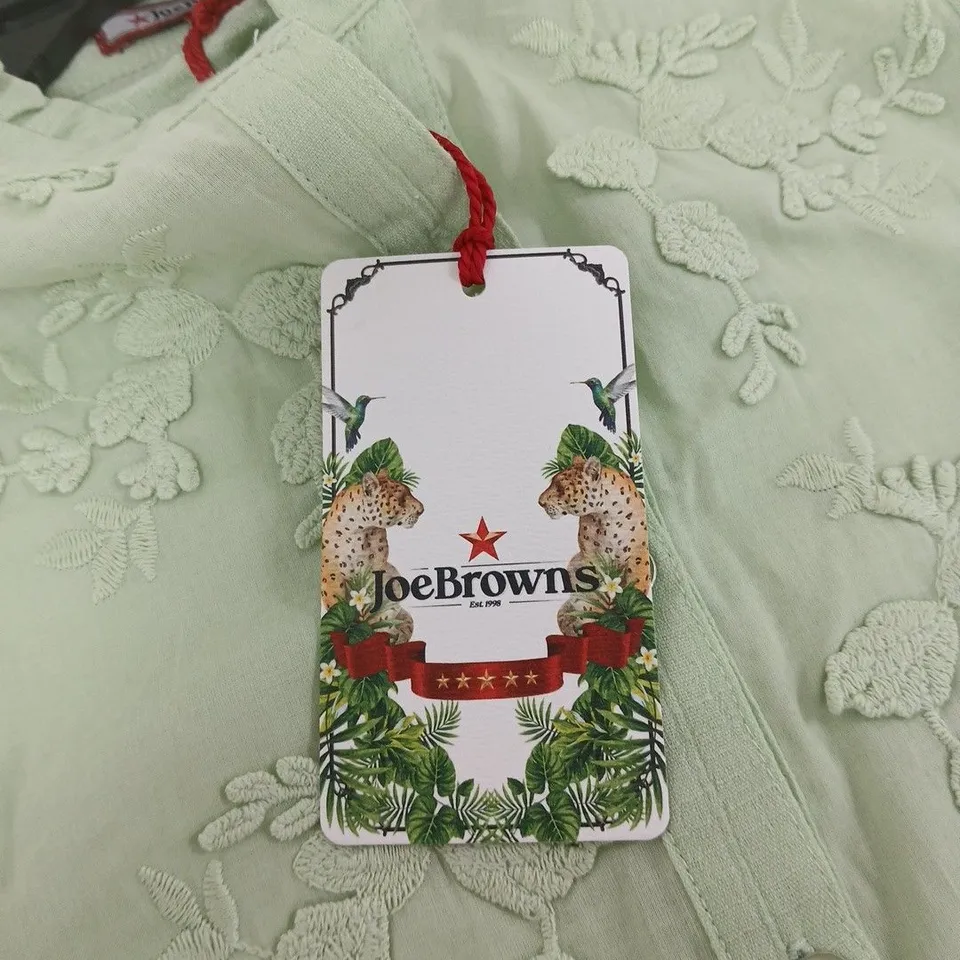 JOE BROWNS LIGHT GREEN BRODERIE EMBROIDERED BLOUSE – WOMEN'S CLOTHING - UK 24