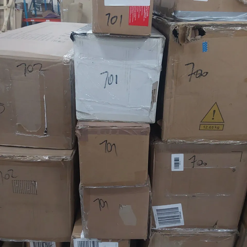FIVE ASSORTED BOXED CHRISTMAS TREES