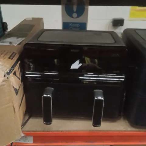 KEPLIN 2 DRAWER AIR FRYER BLACK