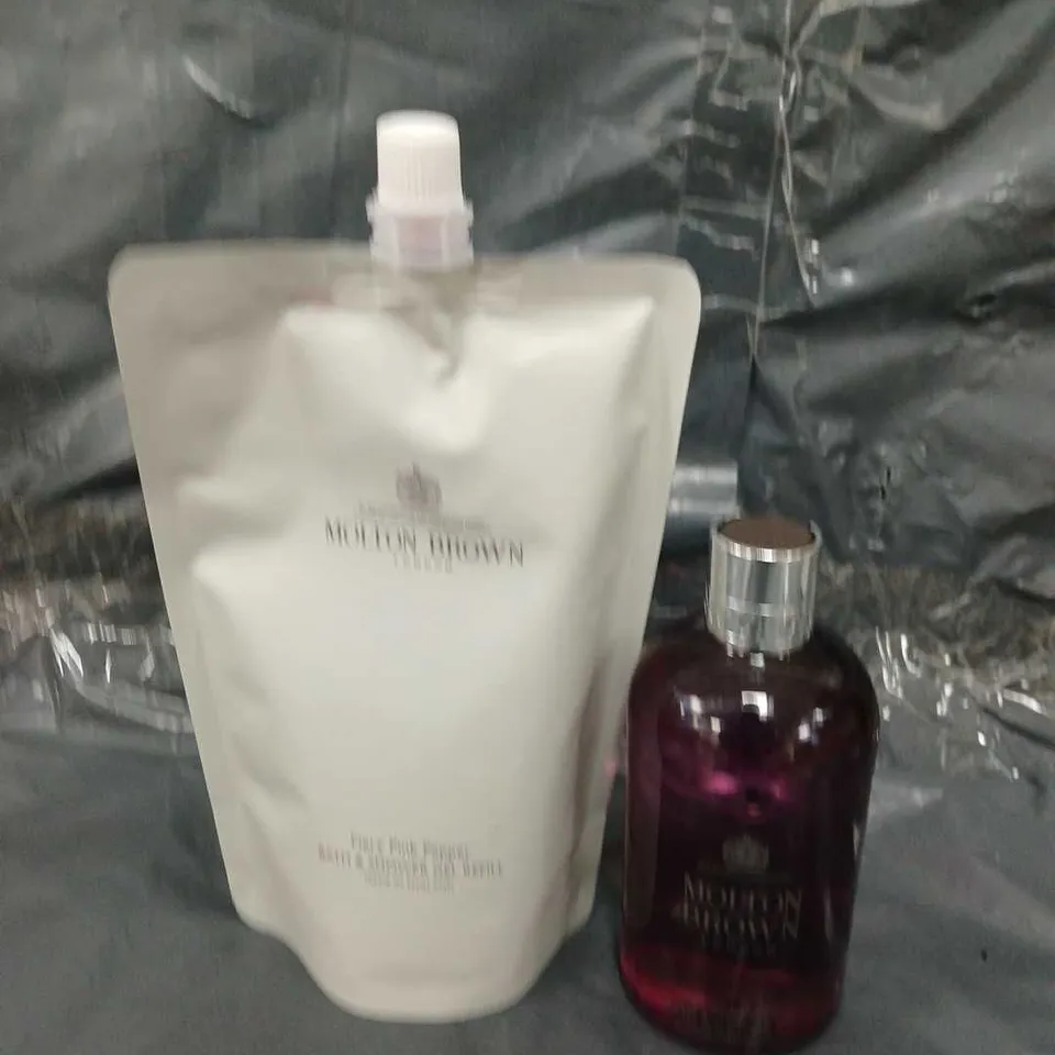MOLTON BROWN 2 PIECE PINK PEPPER BODY WASH & REFILL SET