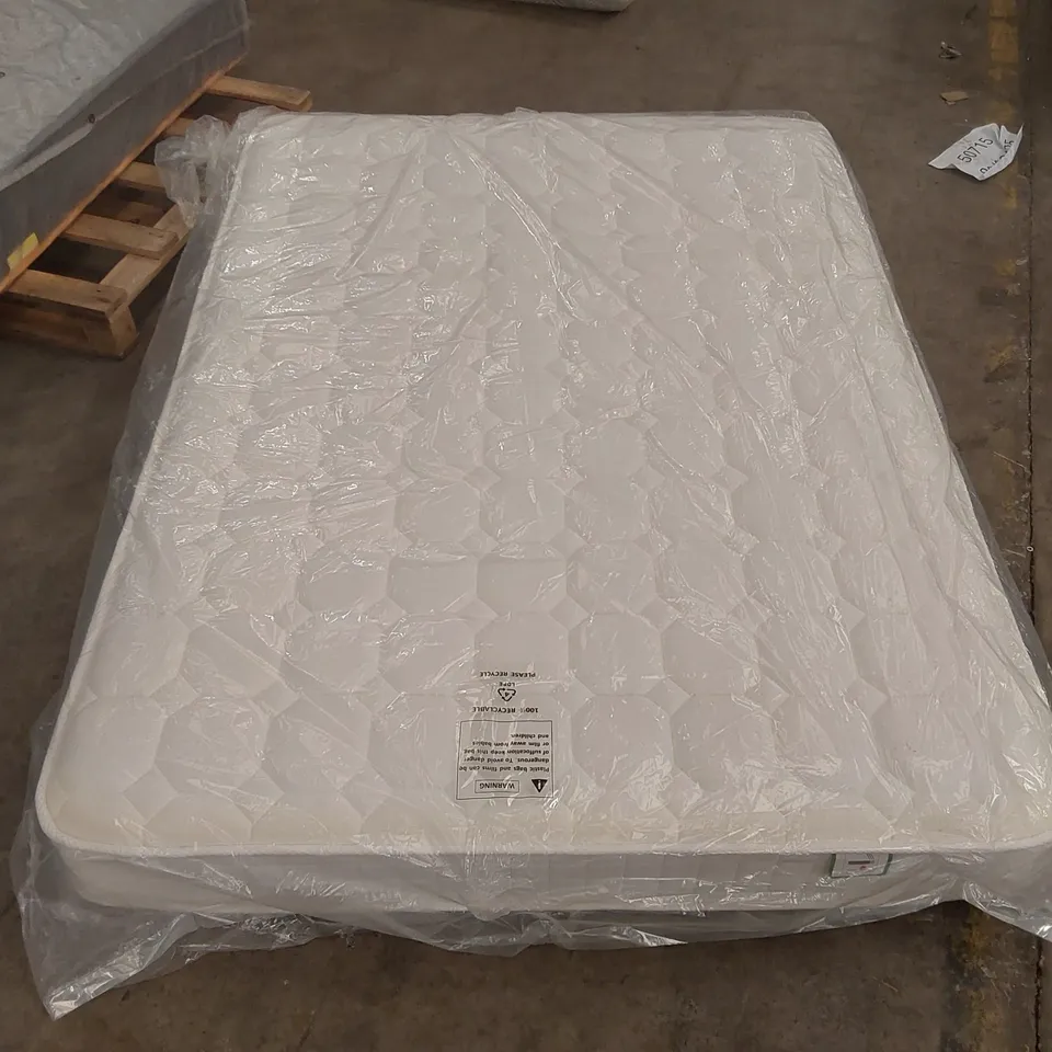 QUALITY BAGGED DWINNELL BARREL POCKET SPRUNG 1000 MATTRESS WITH TIGHT TOP MEMORY - 135CM DOUBLE