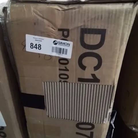 BOXED CELESTE DINING CHAIR, GREY CLASSIC FAUX LEATHER & CHROME 