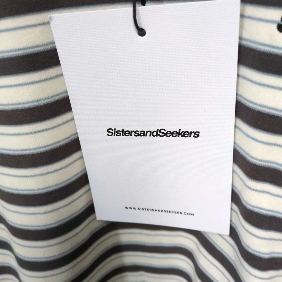 SISTERSANDSEEKERS STRIPED LONG-SLEEVE TOP – WOMEN'S UK L