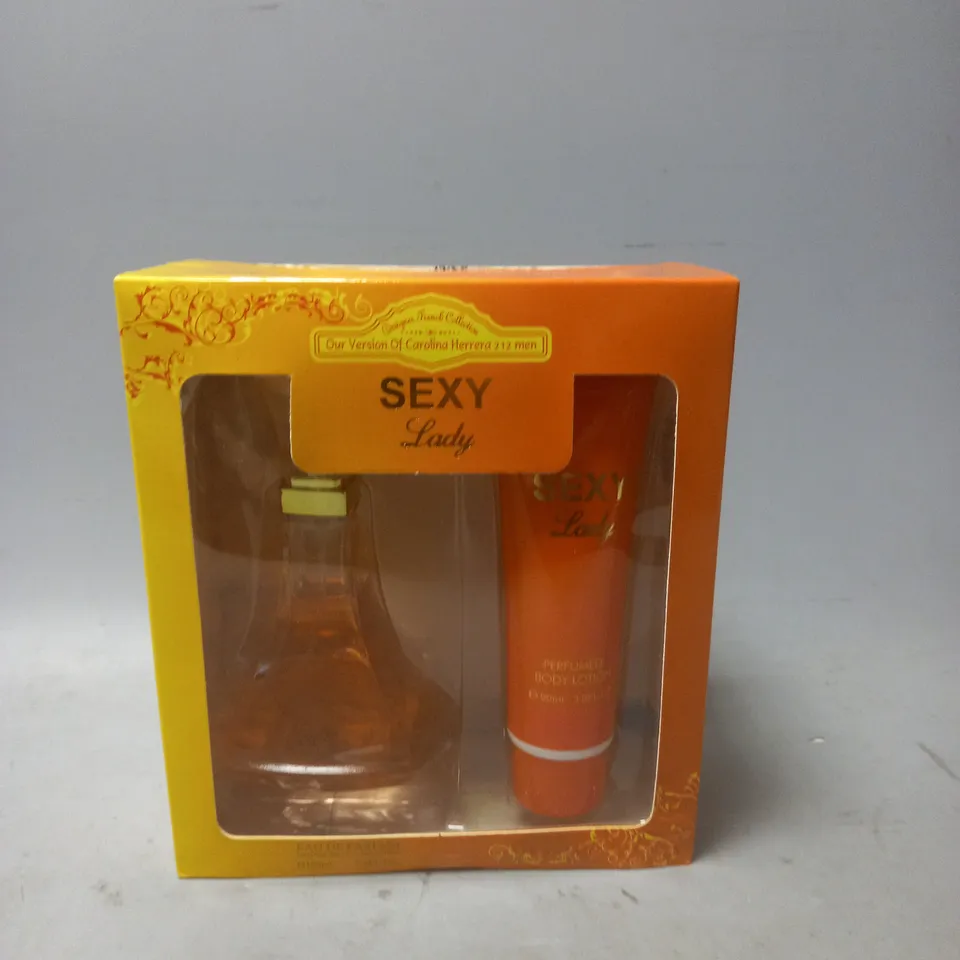 LOT OF 9 DESIGNER FRENCH DFC SEXY LADY EDP 100ML & BODY LOTION 90ML