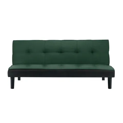 BOXED MENZE 3 SEATER CLIC CLAC SOFA BED - GREEN VELVET 