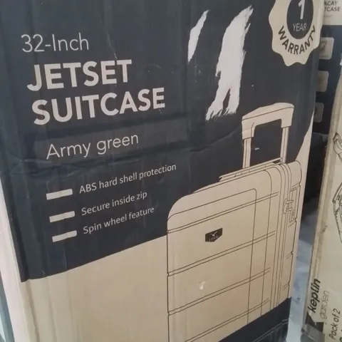 BOXED LUGG 32INCH JETSET SUITCASE ARMY GREEN