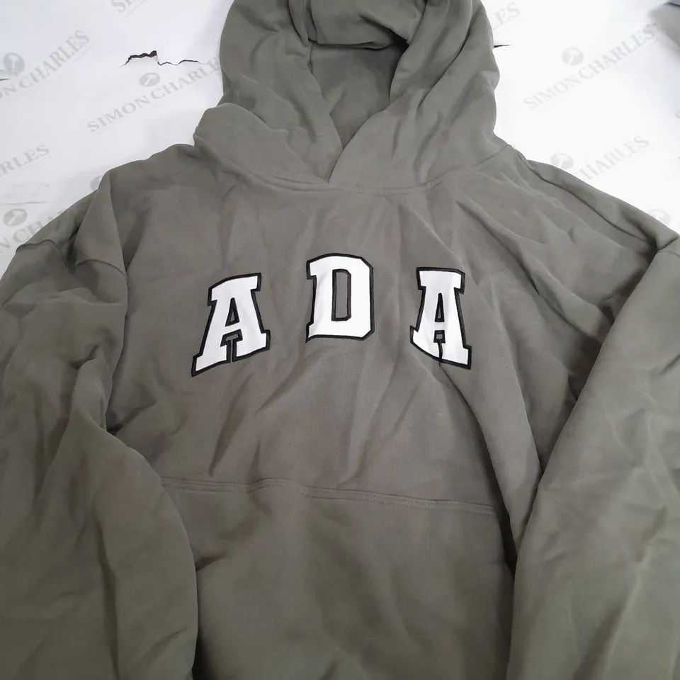 ADANOLA ADA OVERSIZED HOODIE IN OLIVE GREEN- XL