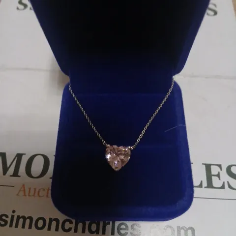 DIAMONIQUE 4CT TW BREAST HEART SHAPED PENDANT