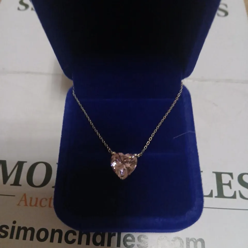 DIAMONIQUE 4CT TW BREAST HEART SHAPED PENDANT