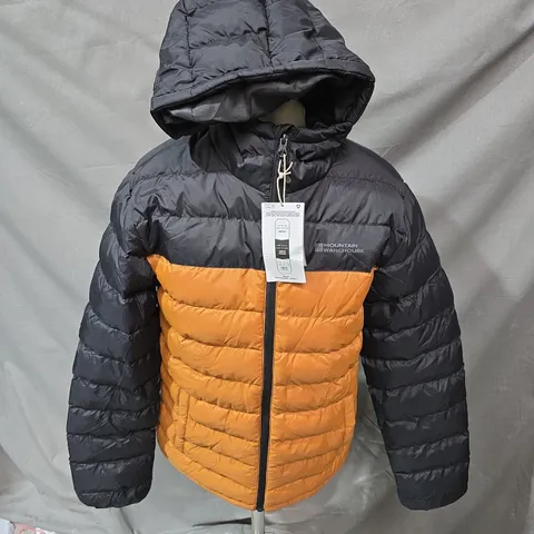 MOUNTAIN WAREHOUSE SEASONS II PADDED JACKET IN BLACK/BROWN - XS