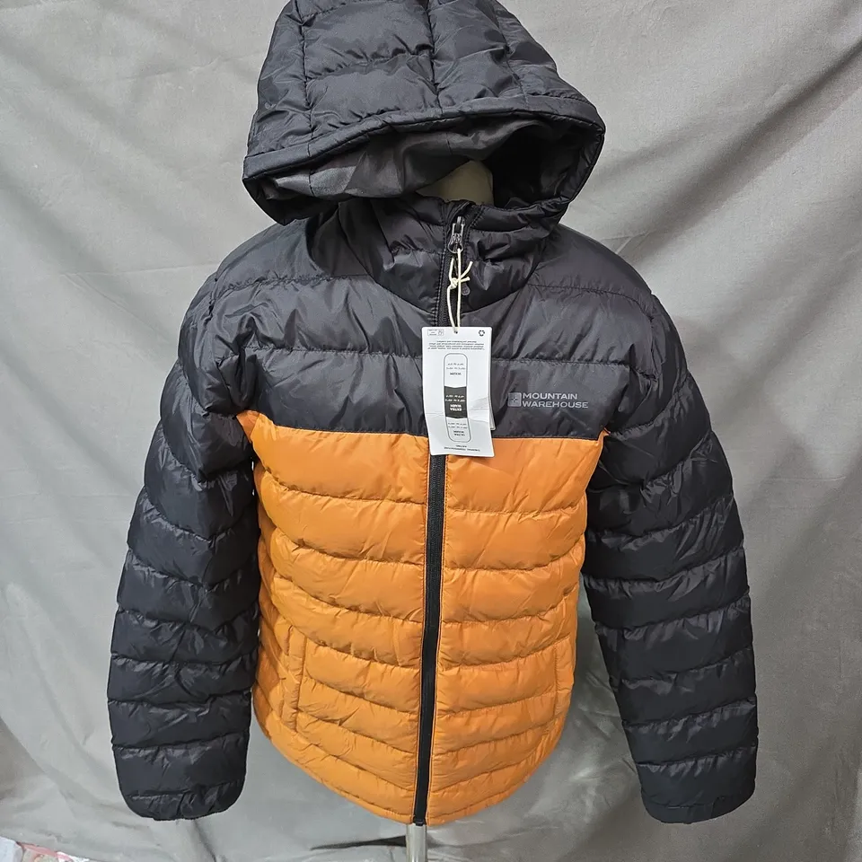 MOUNTAIN WAREHOUSE SEASONS II PADDED JACKET IN BLACK/BROWN - XS