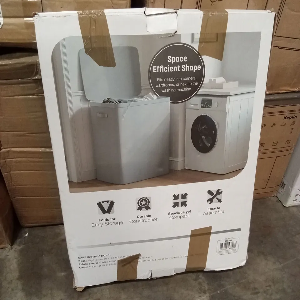 BOXED BOXED KEPLIN 100L DAUL LAUNDRY HAMPER
