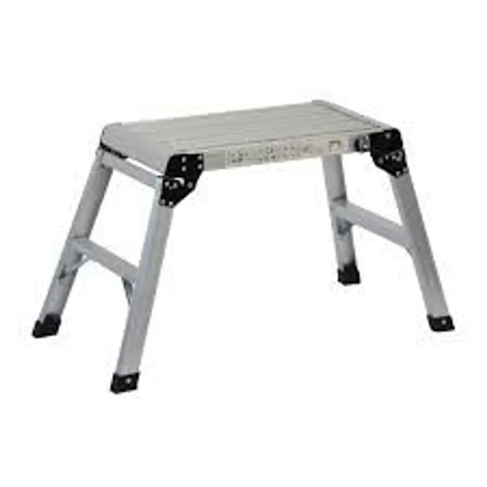 OYPLA 150KG FOLDING ALUMINIUM WORK PLATFORM STEP UP BENCH LADDER EN131