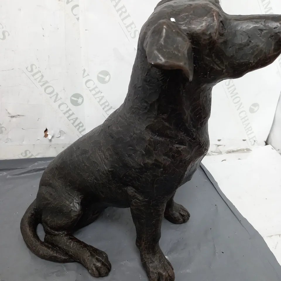 DOG ORNAMENT STATUE IN BROWN - COLLECTION ONLY