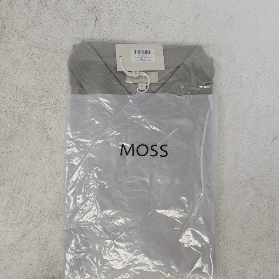 BAGGED MOSS POLO TOP IN SAGE SIZE LARGE