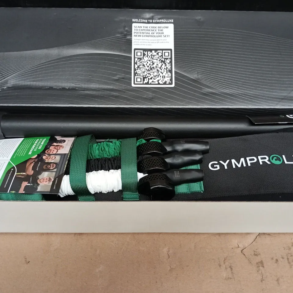 BOXED GYMPRO LUXE BAND & BAR SET 2.0