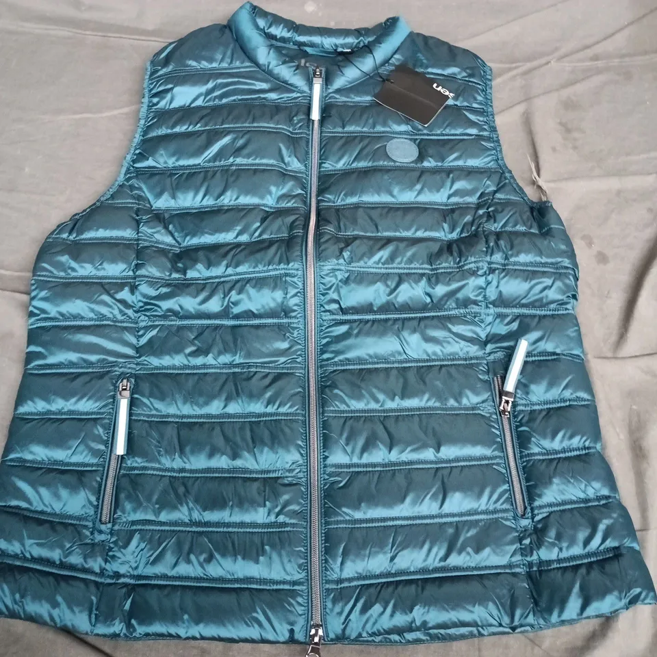 OLSEN OUTDOOR TEAL PUFFER GILET VEST – WOMEN'S UK 16 (EU 42)