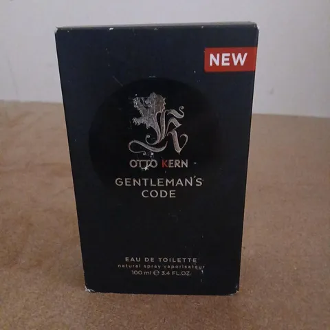 BOXED OTTO KERN GENTLEMAN'S CODE EAU DE TOILETTE 100ML