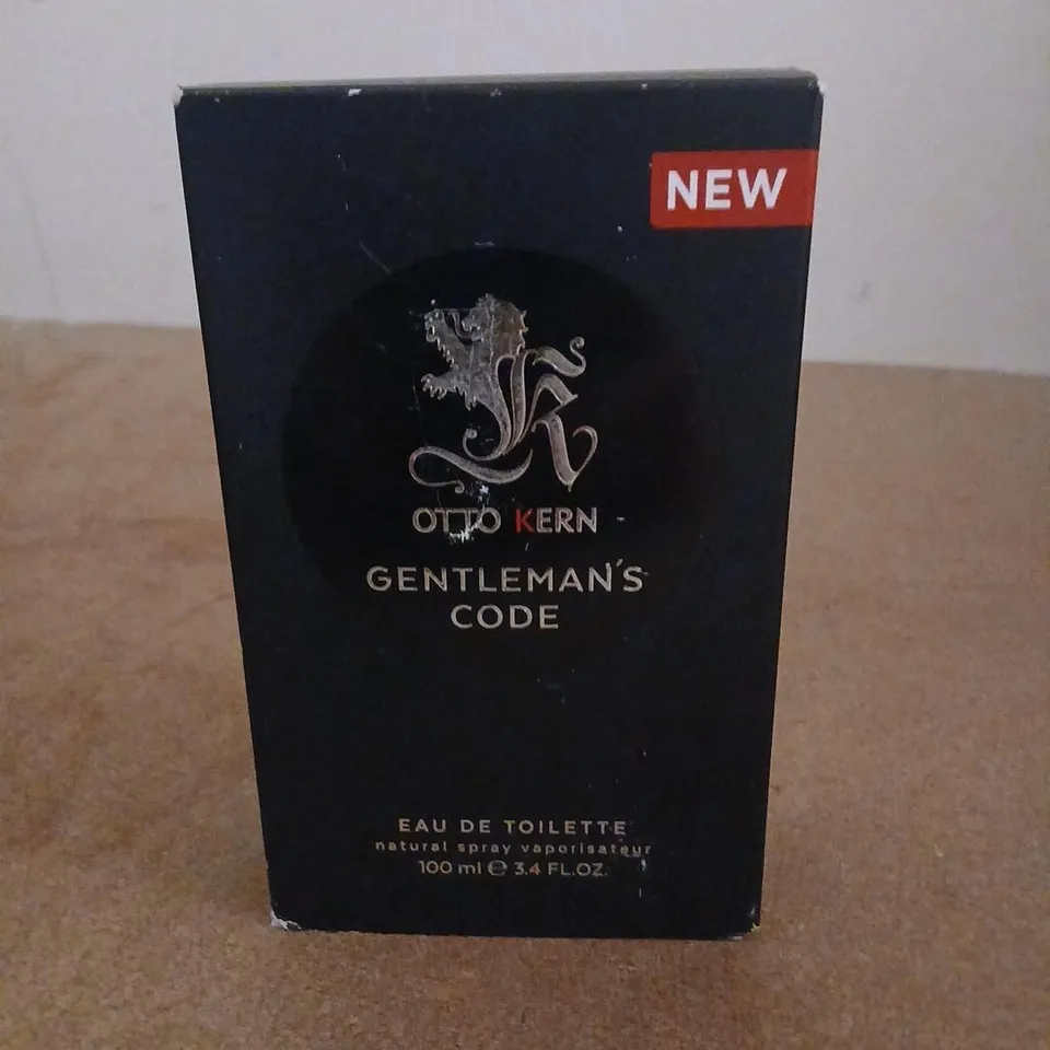 BOXED OTTO KERN GENTLEMAN'S CODE EAU DE TOILETTE 100ML