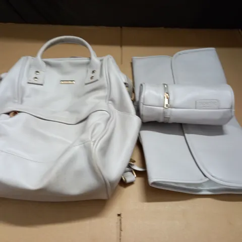 BABABING LEATHER LOOK BABY CHANGING BACKPACK