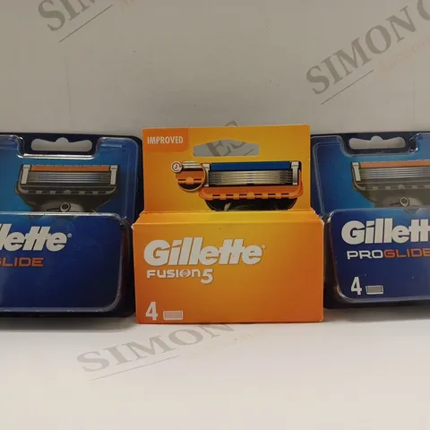 SET OF 3 GILLETTE SHAVER RAZERS TO INCLUDE - PRO GLIDE - FUSION 5