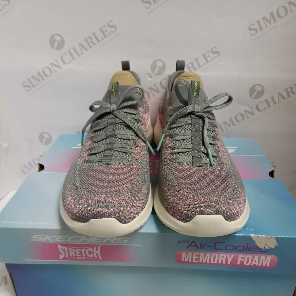 SKECHERS ULTRA FLEX GREY TRAINERS - UK SIZE 7