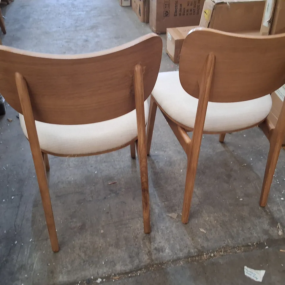 SWYFT SET OF 2 DINING CHAIR 01 - OAK/OATMEAL LINEN
