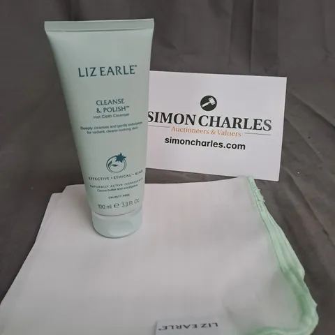 LIZ EARLE 100ML CLEANSE & POLISH WASH WITH FACIAL CLOTH 