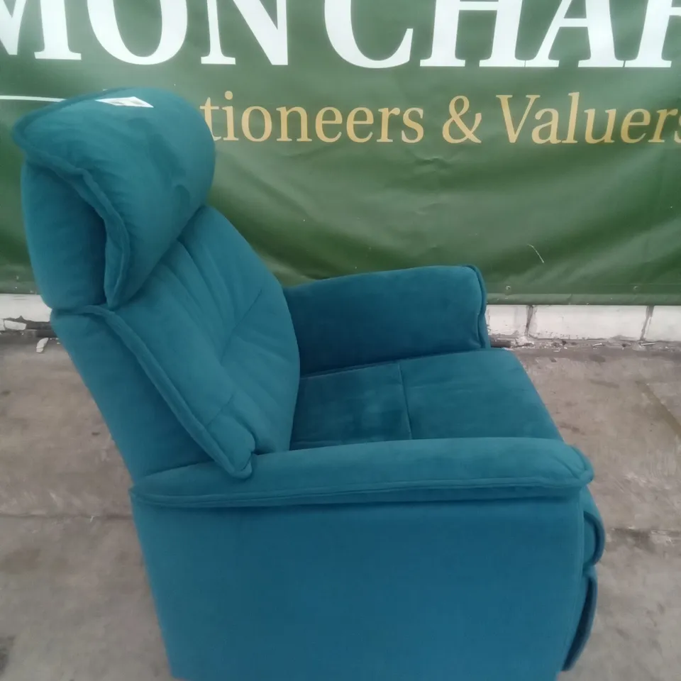 DESIGNER G PLAN MADE MALMO MAN RECLINER CHAIR - PLUSH MALLARD FABRIC 