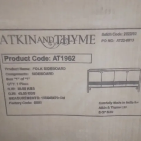 BOXED FOLK SIDEBOARD 