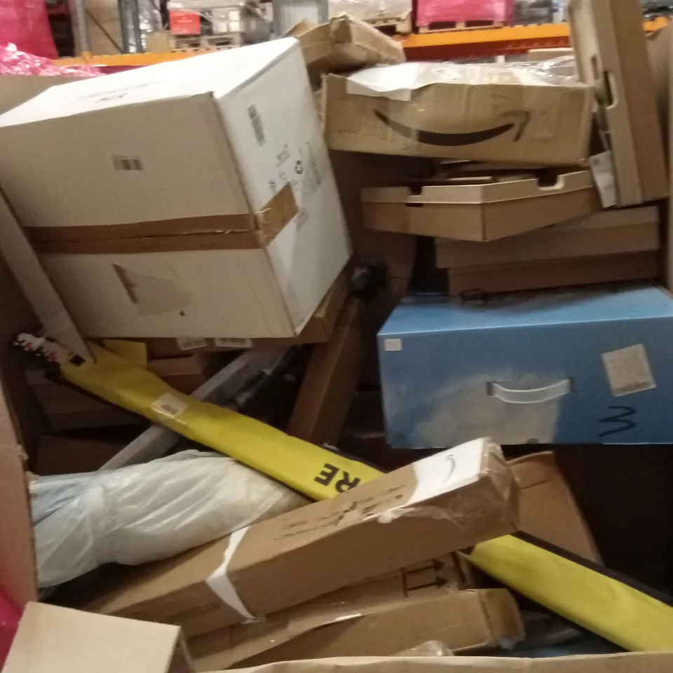 PALLET OF ASSORTED HOUSEHOLD GOODS AND PRODUCTS TO INCLUDE; ELECTRIC BBQ GRILL, AIR COOLER, SHOWER SET ETC  