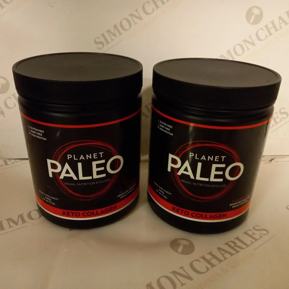 BOX OF 2 PLANET PALEO KETO COLLAGEN FOOD SUPPLEMENT - 2X440G