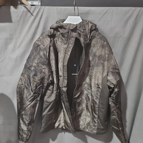 REPRESENT HOODED NYLON JACKET β MEN'S LIGHTWEIGHT WINDBREAKER SIZE L