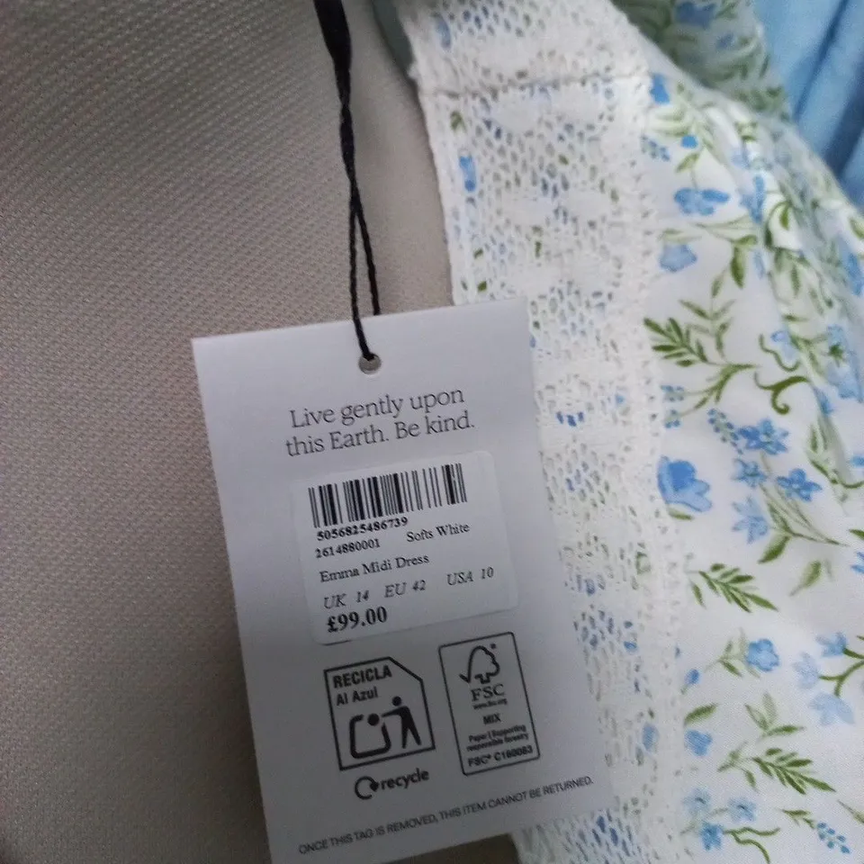 NOBODYS CHILD EMMA MIDI DRESS - SIZE 14