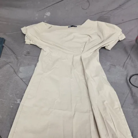 ZARA WOMEN'S BEIGE DRESS – SIZE M (EU/US M) –