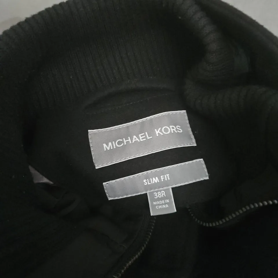 MICHAEL KORS BLACK WOOL COAT – WOMEN'S - SIZE 38R